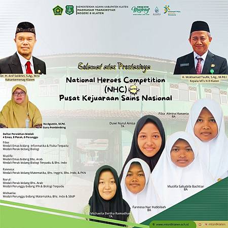 Selamat Atas Prestasi Siswa Pada National Heroes Competition (NHC) Pusat Kejuaraan Sains Nasional
